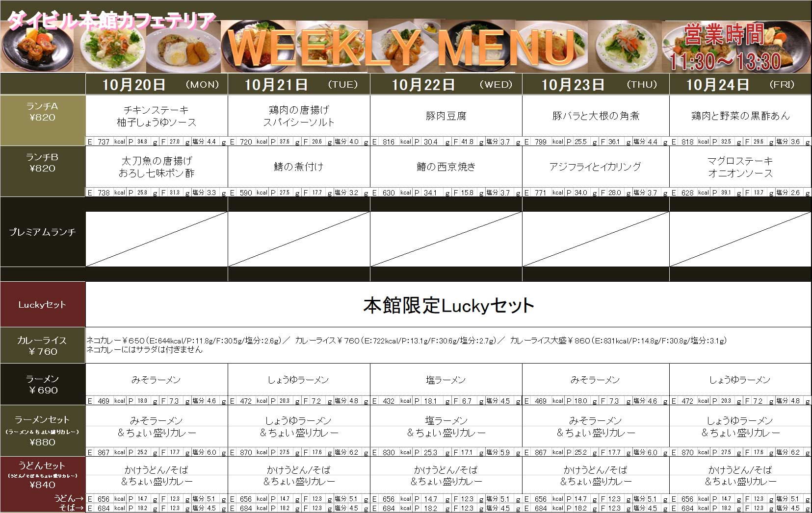 メニューを拡大します